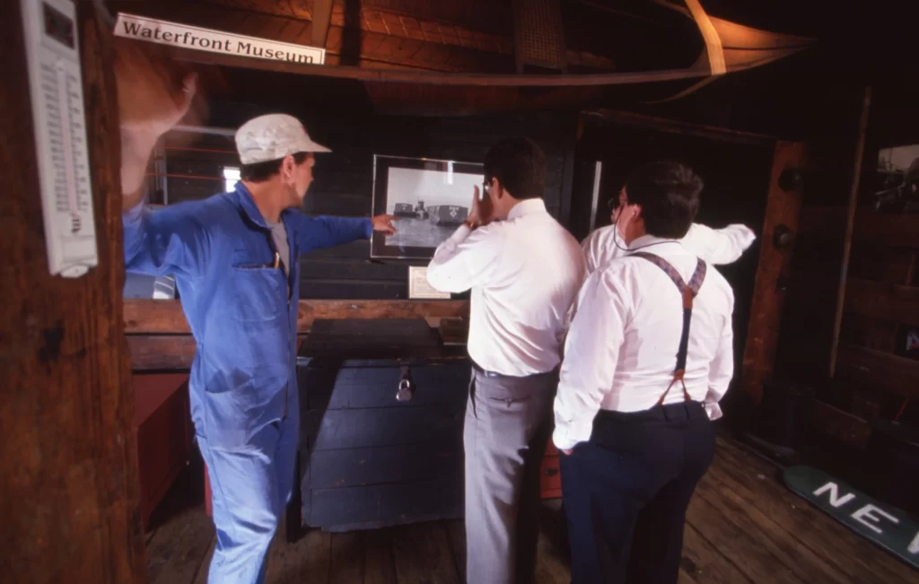 David leading tour at canoe