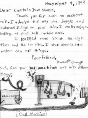 Kida letter about the ball machine